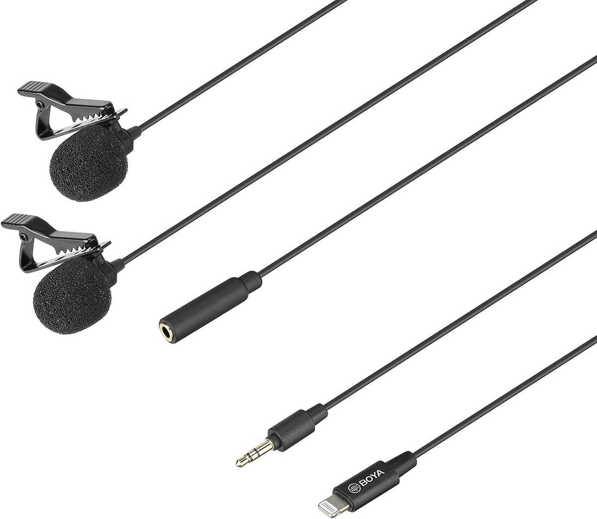 Boya BY-M2D Digital Dual Lavalier Microphone for iOS Devices