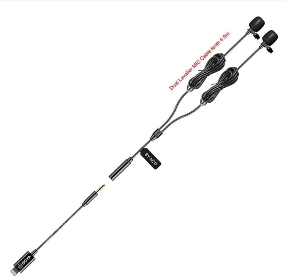 Boya BY-M2D Digital Dual Lavalier Microphone for iOS Devices