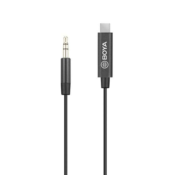 Boya BY-K2 3.5mm TRS (Male) to USB-C (Male) Audio Adapter