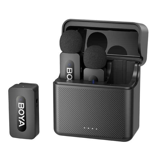 Boya BY-V35 2.4GHz Dual-Channel Wireless Microphone System for 3.5mm TRS Devices
