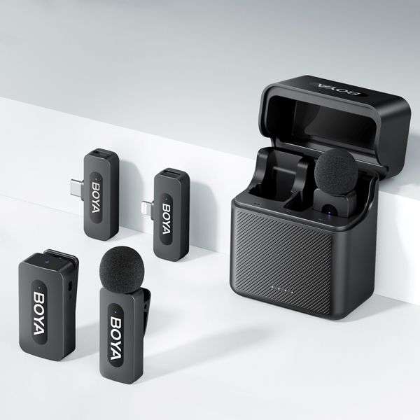 Boya BY-V35 2.4GHz Dual-Channel Wireless Microphone System for 3.5mm TRS Devices