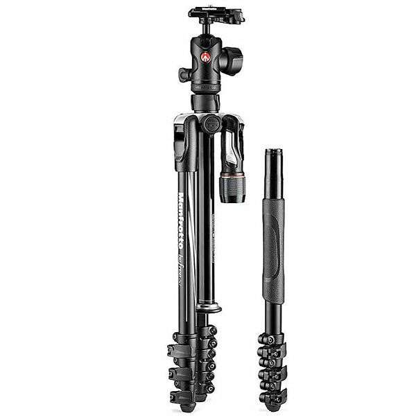 Manfrotto MKBFRLA4B-BHM Befree 2N1 Alu Lever Travel Tripod Kit