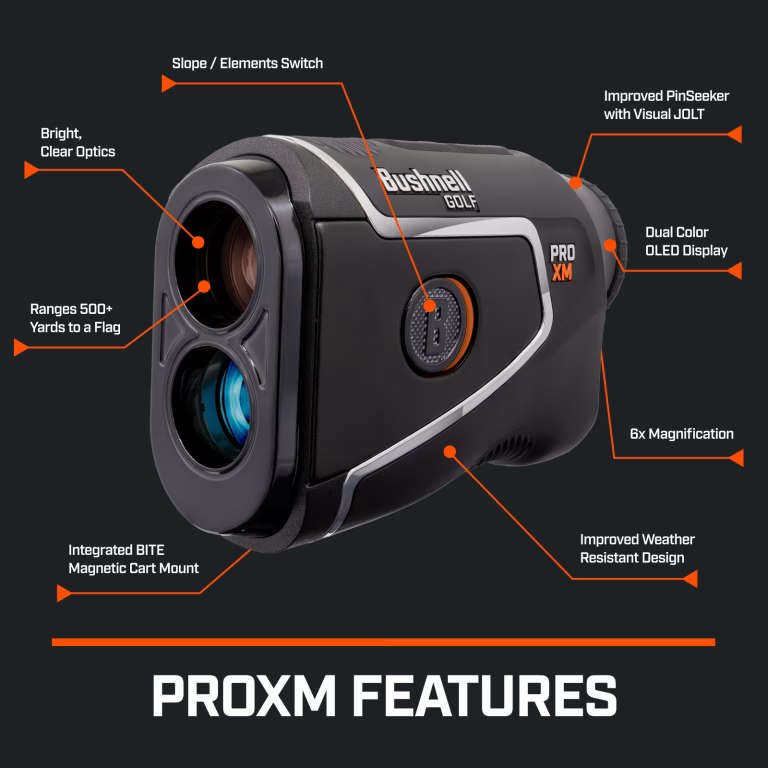 Bushnell PRO XM Golf Laser Rangefinder