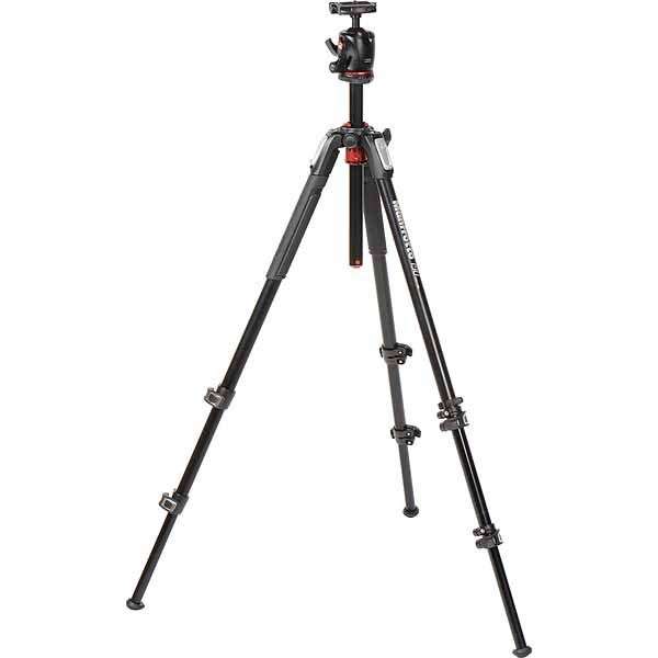 Manfrotto MK190X3-Q6T 190X Aluminium 3-Section Kit with 496 Ball Head AS