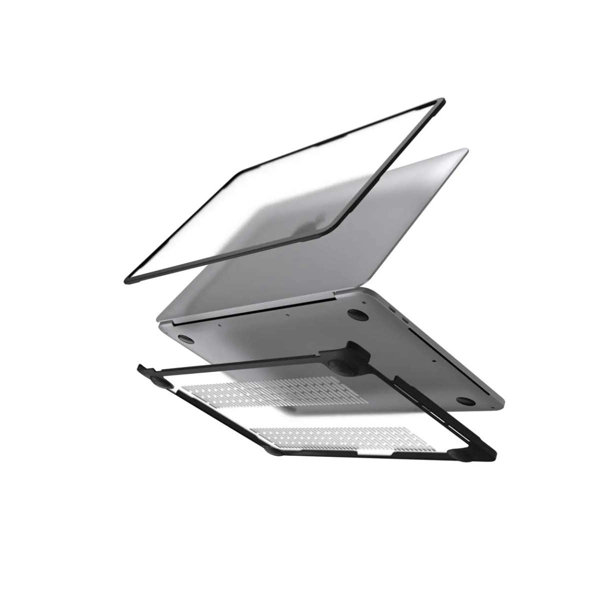 SwitchEasy Defender MacBook Protective Case for MacBook Pro 13" M2, M1, Intel (2016-2022) - Trans...