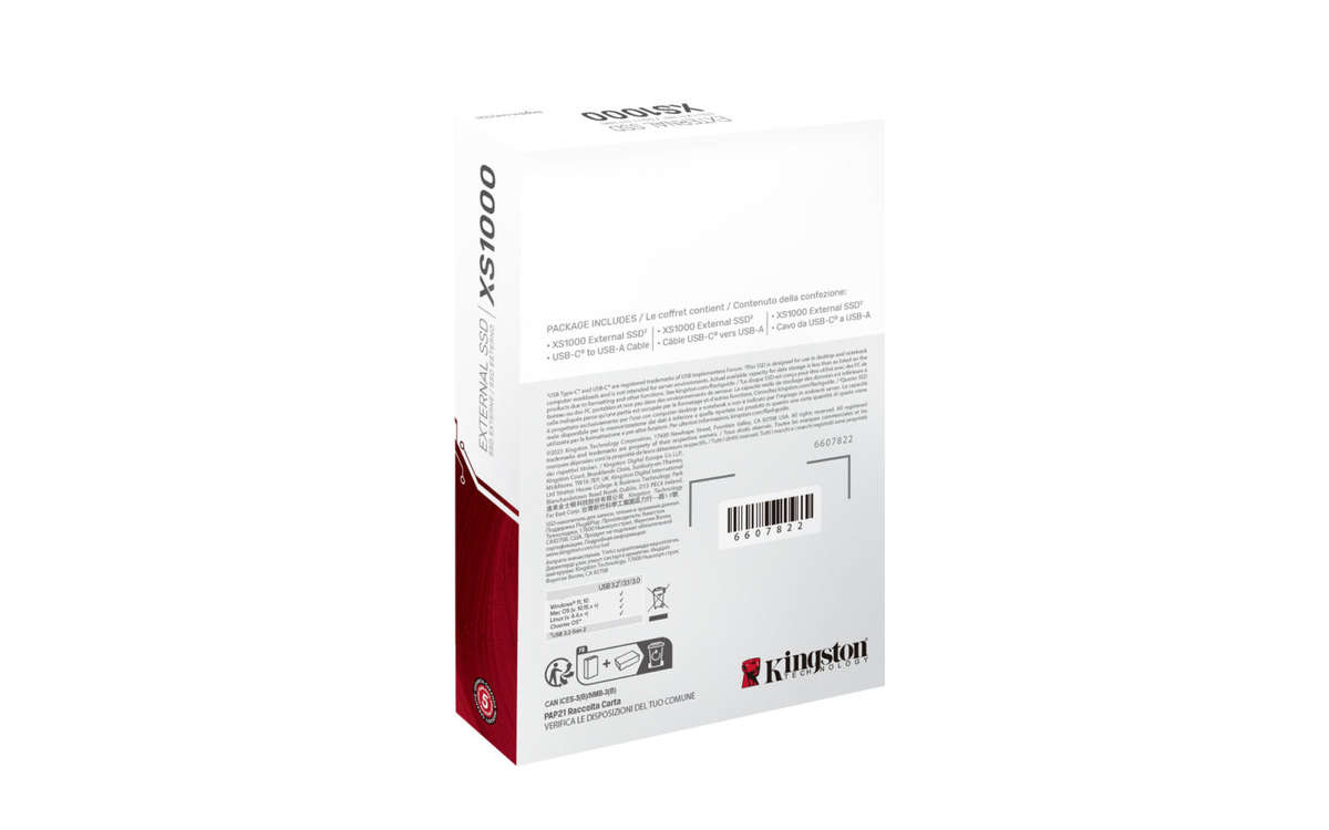 Kingston 2TB XS1000 Portable Solid State Drive