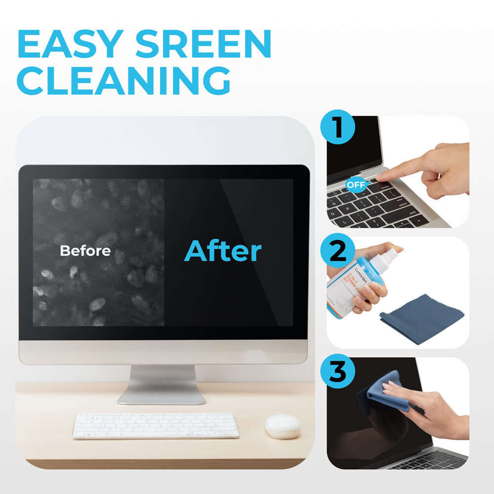 LinkQnet 2-in-1 Screen Cleaner Kit
