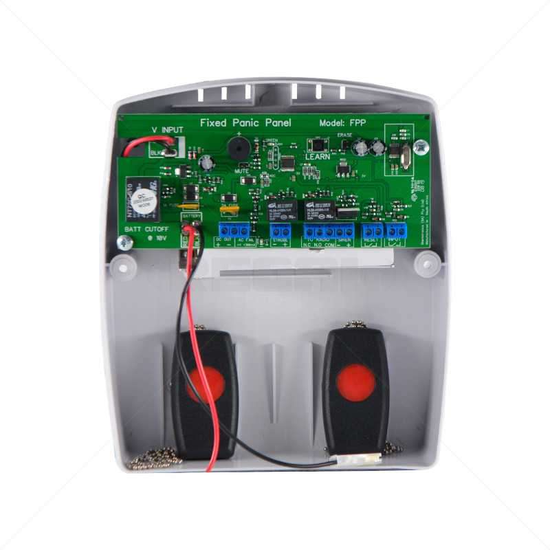 Sherlotronics Fixed Panic Panel with 3.2A PSU Rx and 2 x Tx