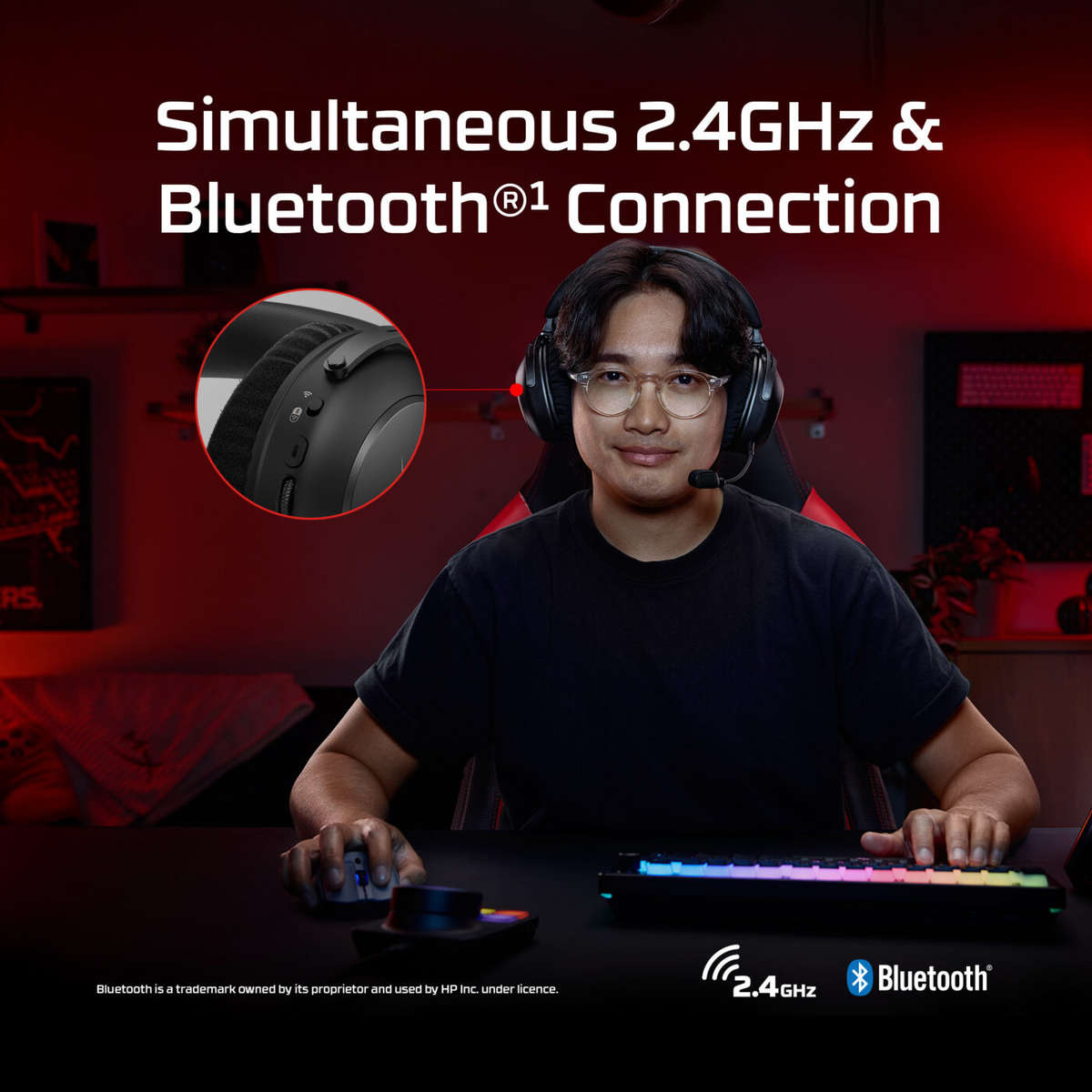 HP HyperX Cloud Alpha 2 Wireless Gaming Headset Black