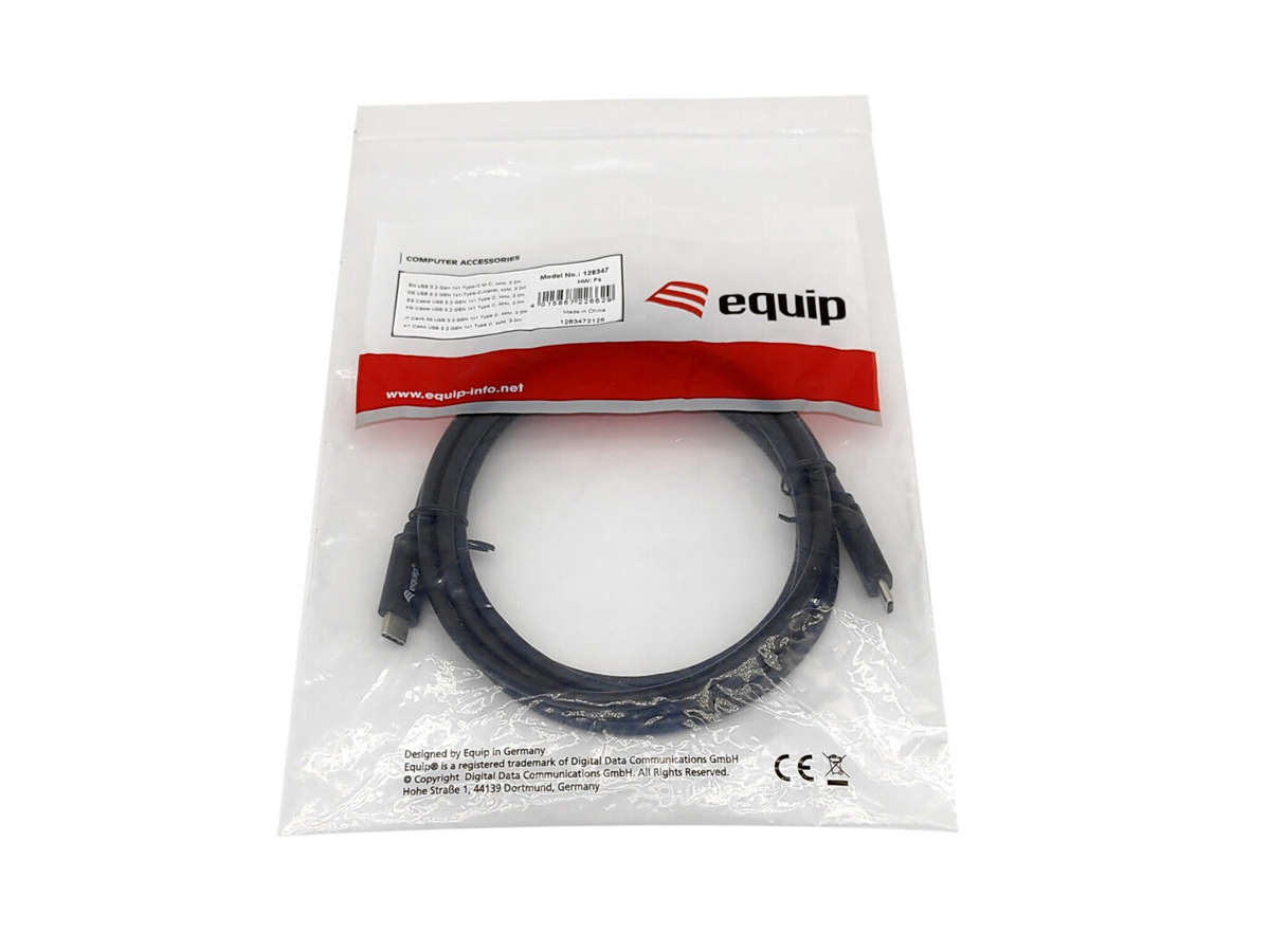 Equip Cable, USB 3.2 C To C 2M 60W 5GPS