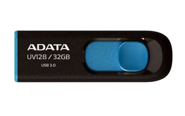 Adata USB 3.2 Retractable 128GB Blk/Blu