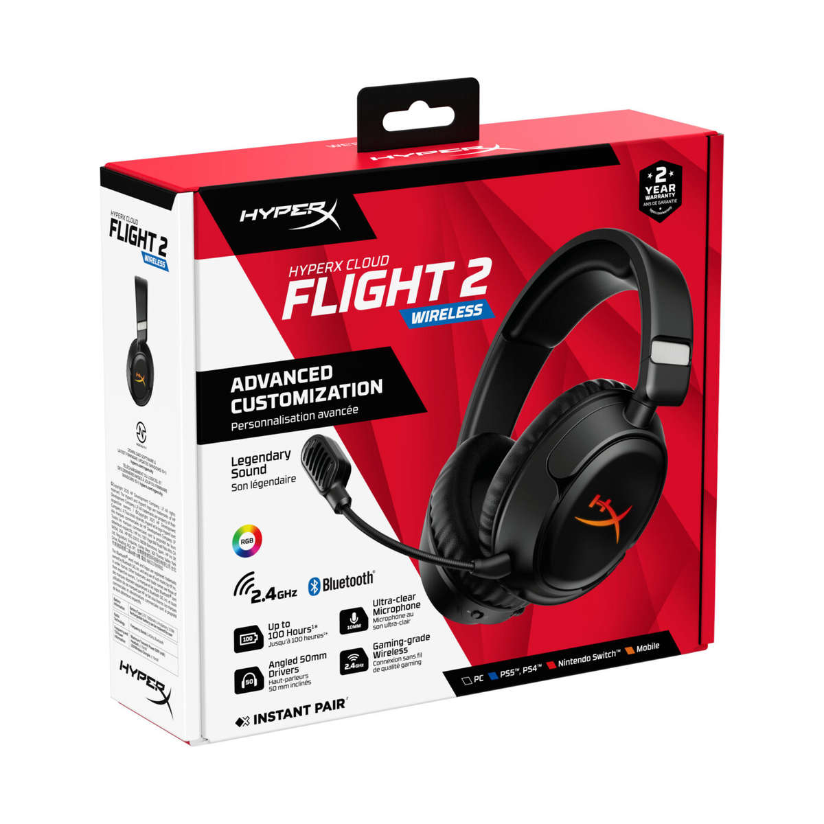 HP HyperX Cloud Flight 2 Wireless Headset Black