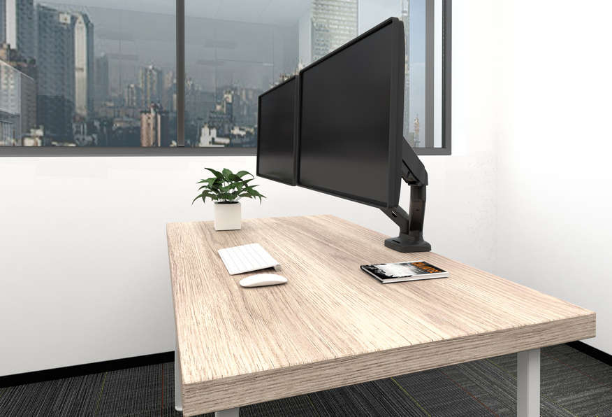 Equip Brack, Desk 17"-32" 2 Screen