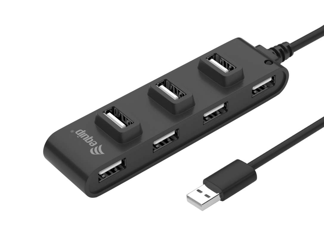 Equip Hub, 7-PORT USB 2.0 To USB A Hub