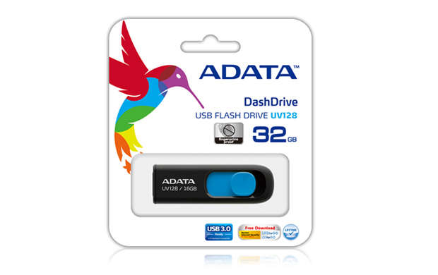 Adata USB 3.2 Retractable 128GB Blk/Blu