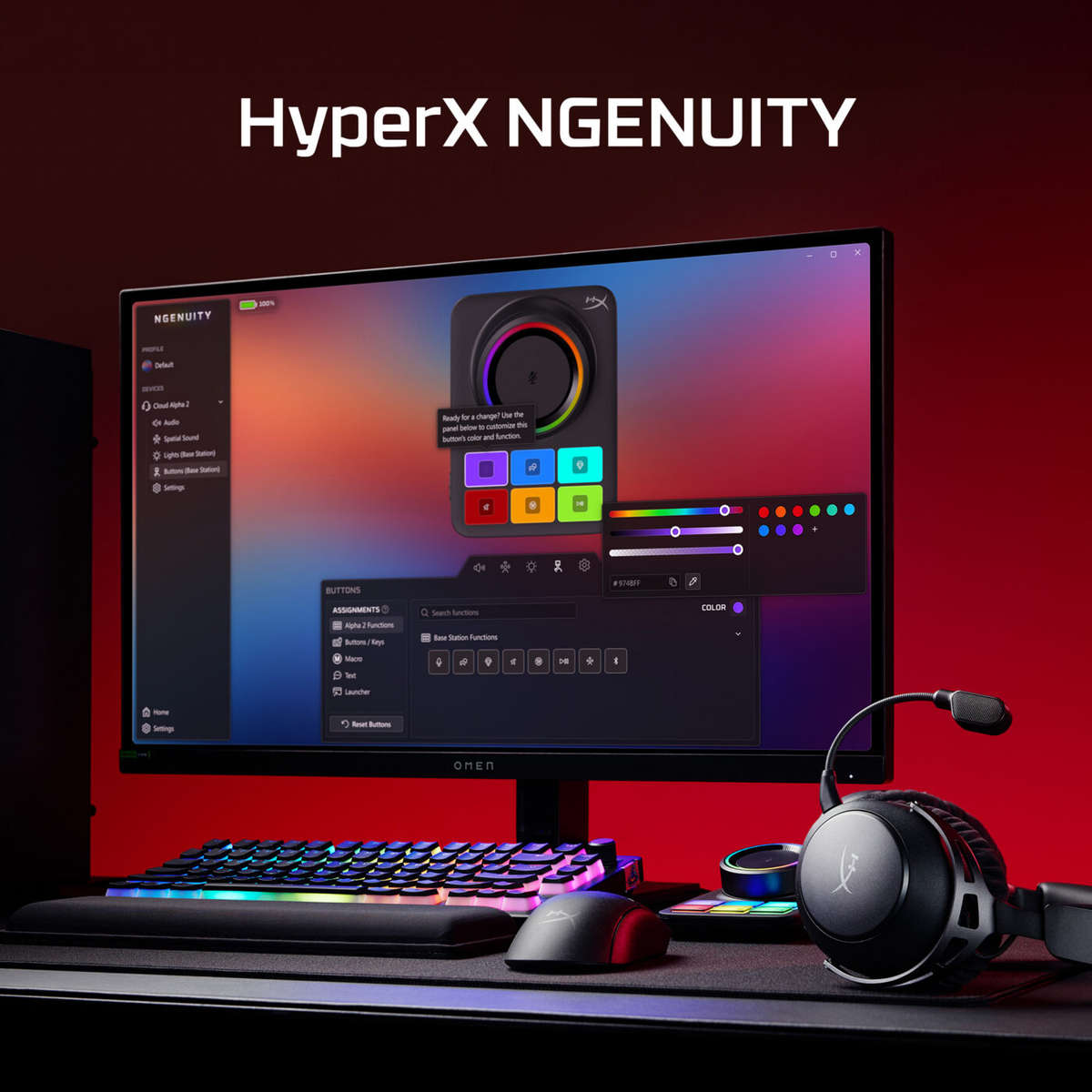 HP HyperX Cloud Alpha 2 Wireless Gaming Headset Black