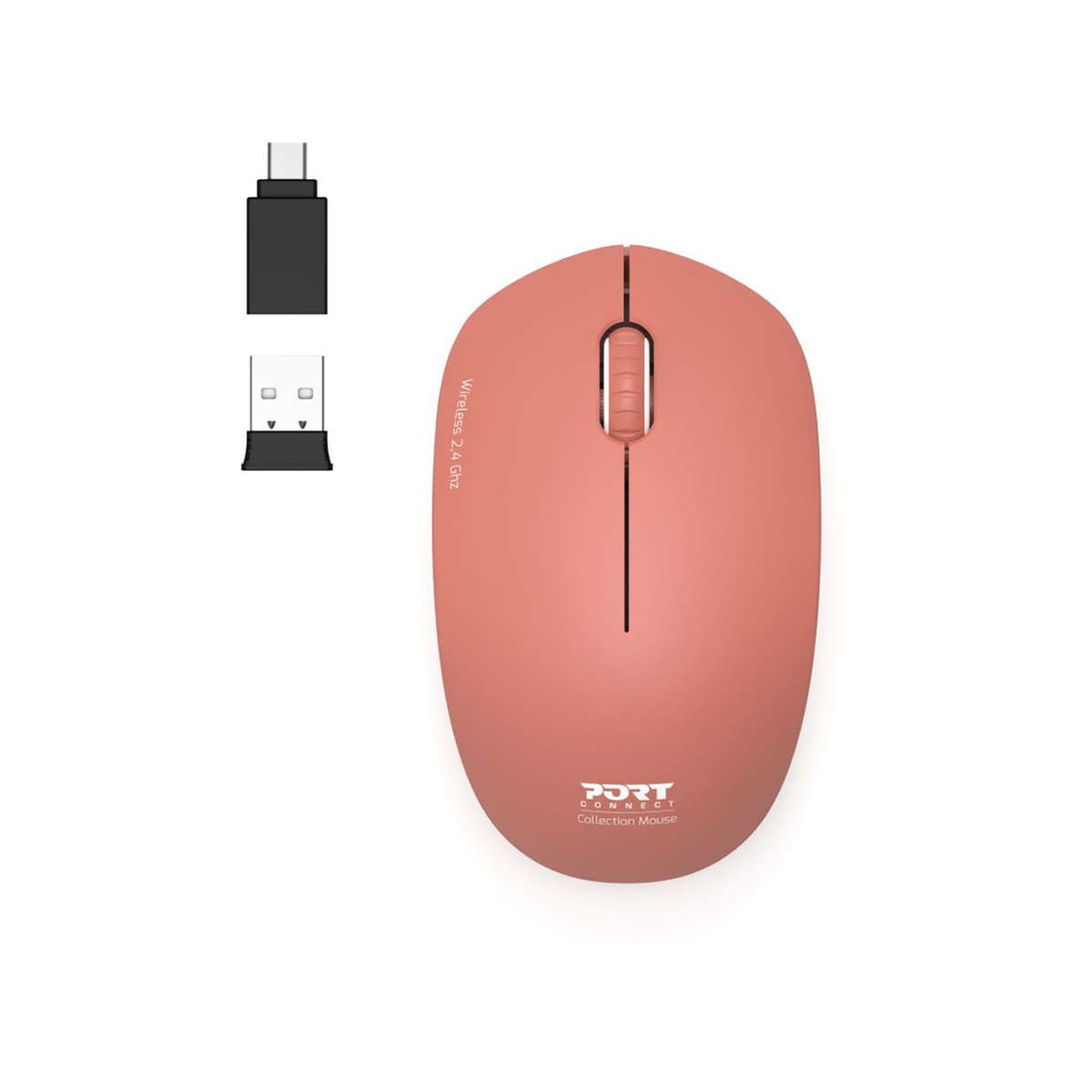 Port 2.4GHz Collection II Terracota Wireless Mouse