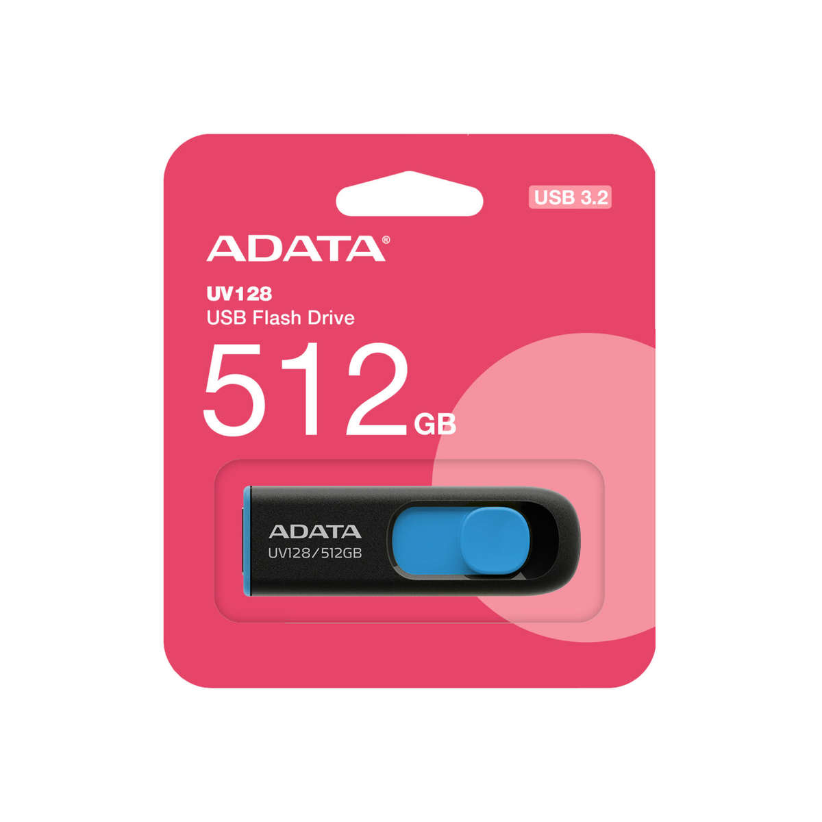 Adata USB 3.2 Retractable 512GB Blk/Blu