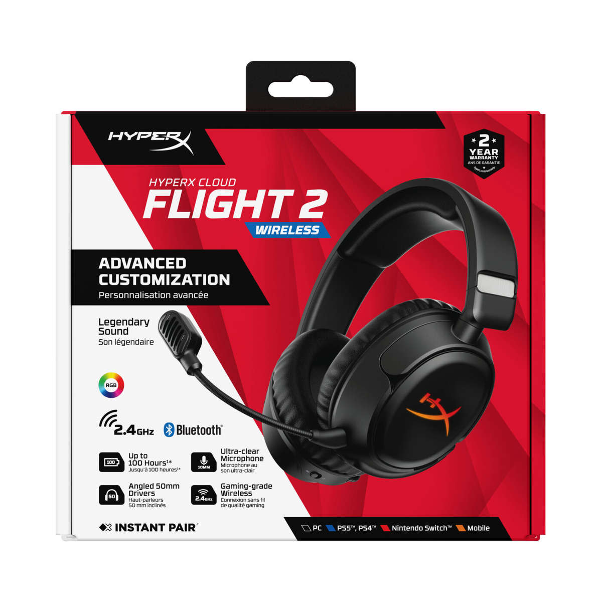 HP HyperX Cloud Flight 2 Wireless Headset Black