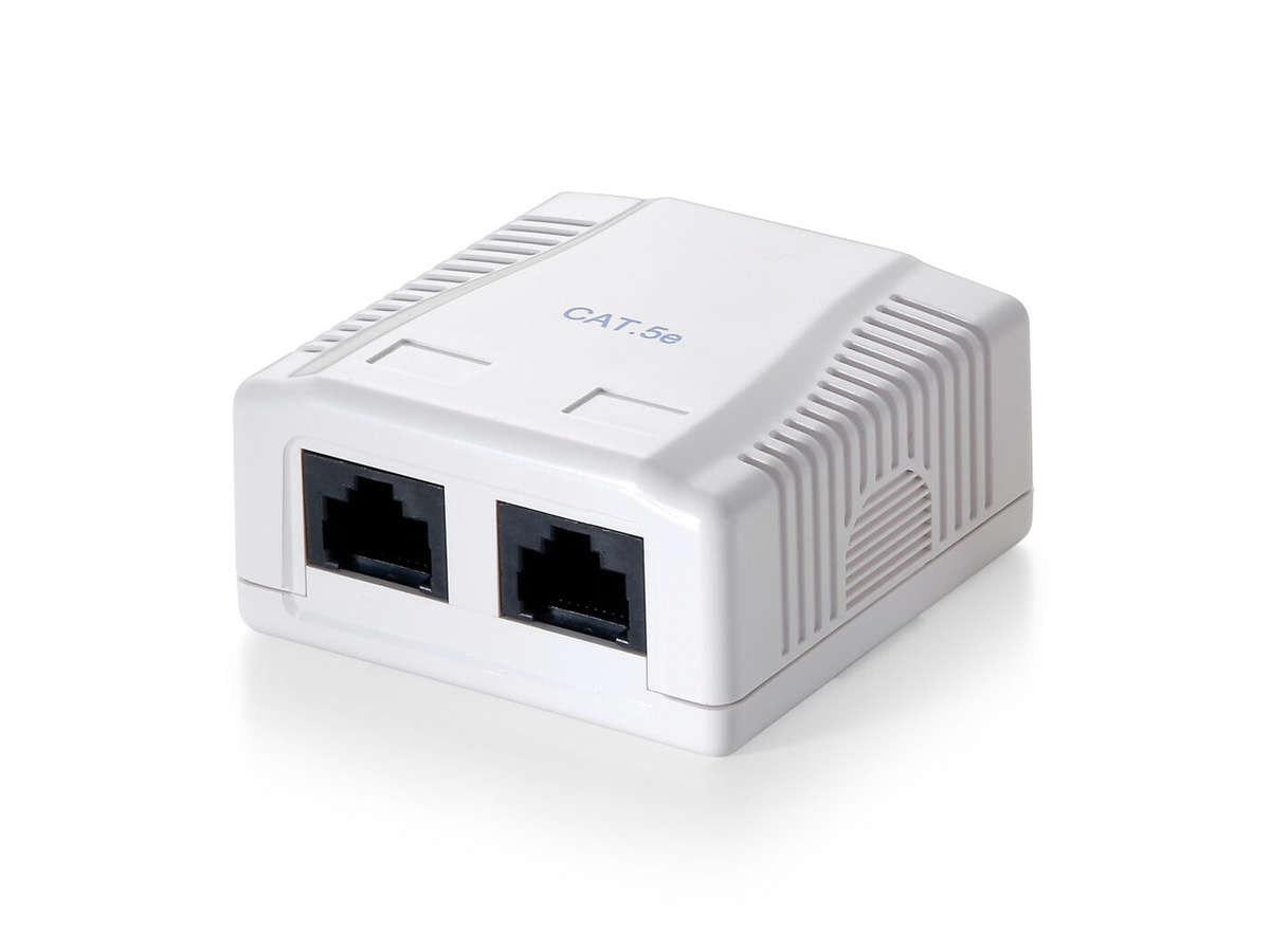 Equip Wallbox, CAT5E Utp 2-PORT