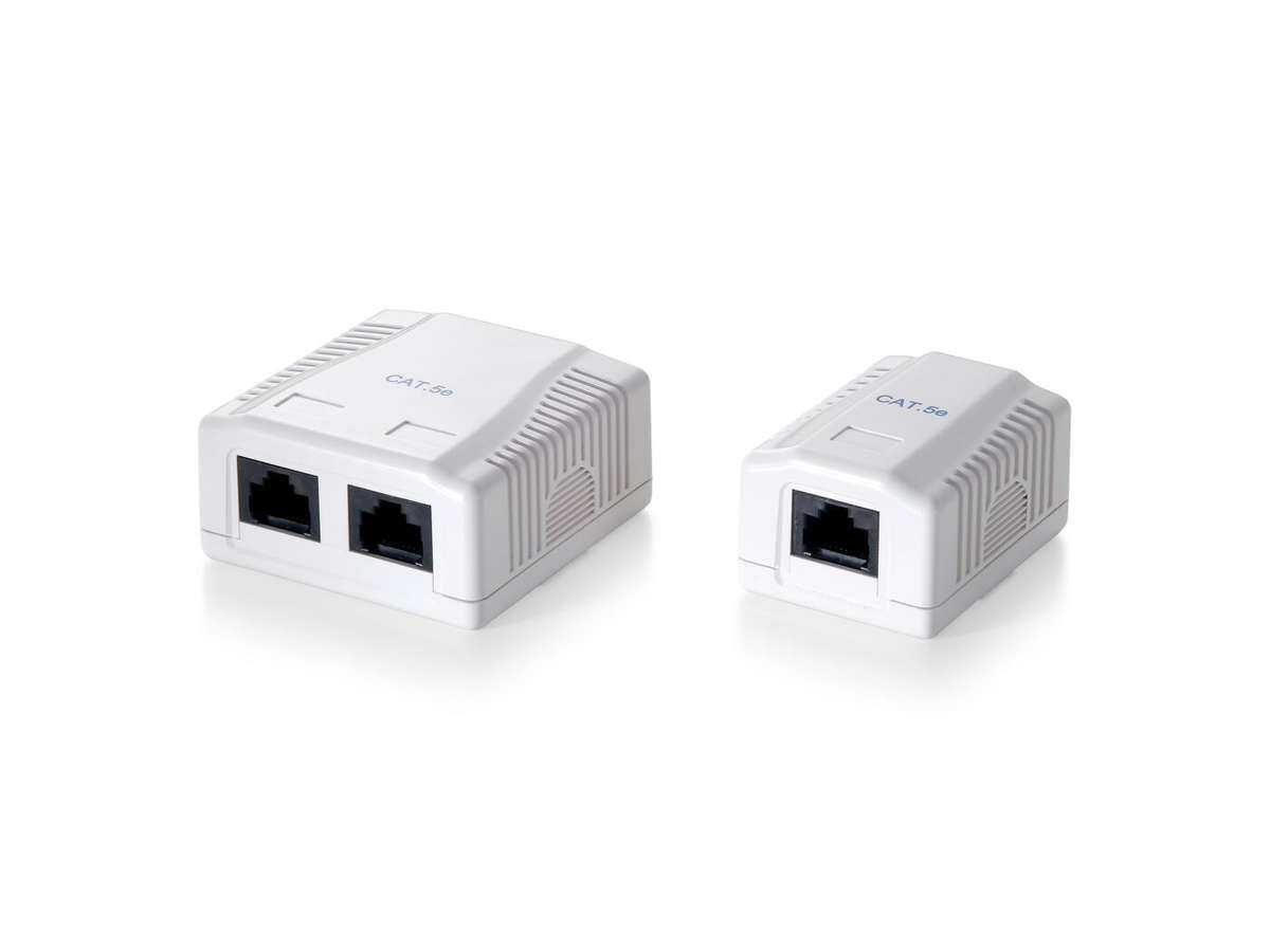Equip Wallbox, CAT5E Utp 2-PORT