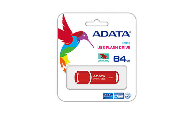Adata UV150 USB 3.2 64GB Snap Cap Red
