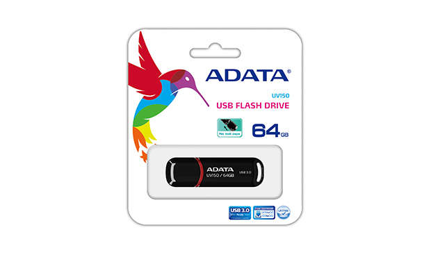 Adata UV150 USB 3.2 64GB Snap Cap Black