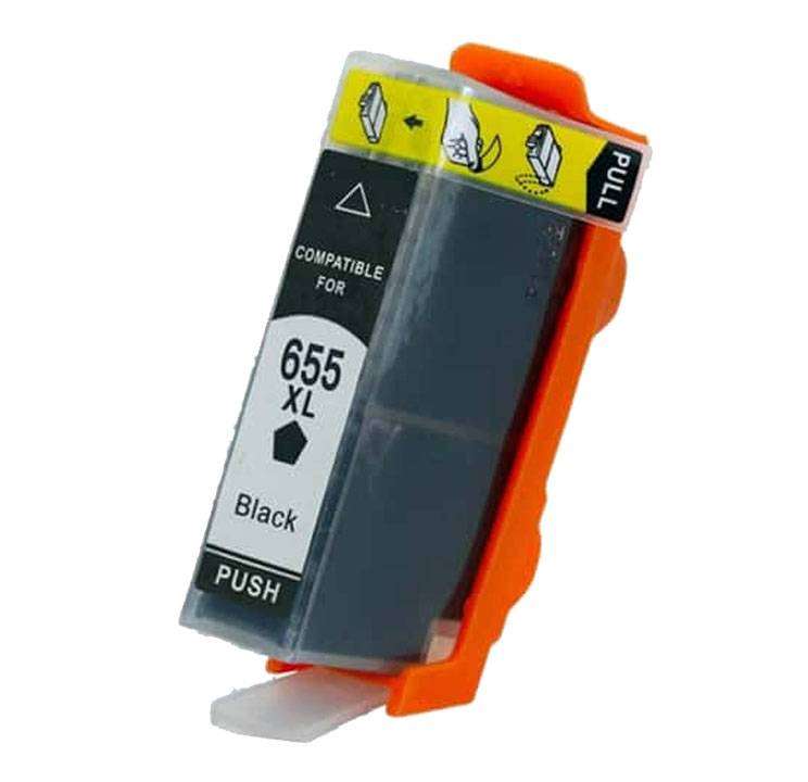 Black HP 655XL Compatible Ink Cartridge