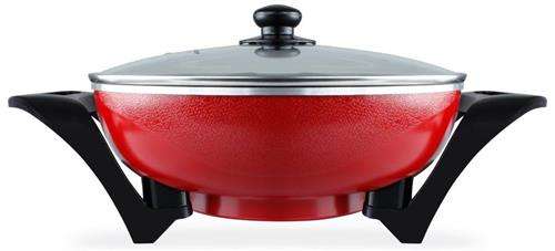 Mellerware 1500w Aluminium Red Electric Bangkok Wok