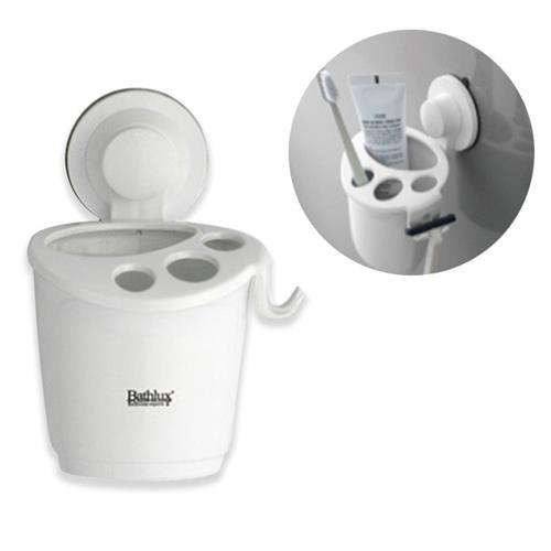 Bathlux Multi Toothbrush Holder With Suction Cup