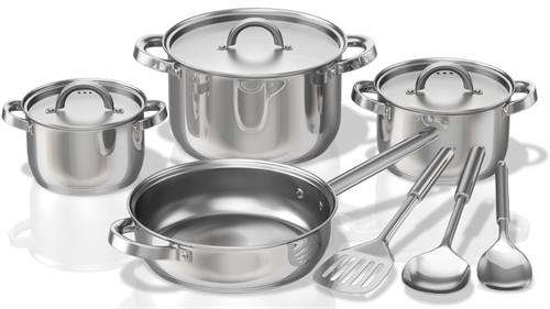 Bennet Read 10pc Cuisine Stainless Steel Pot Set