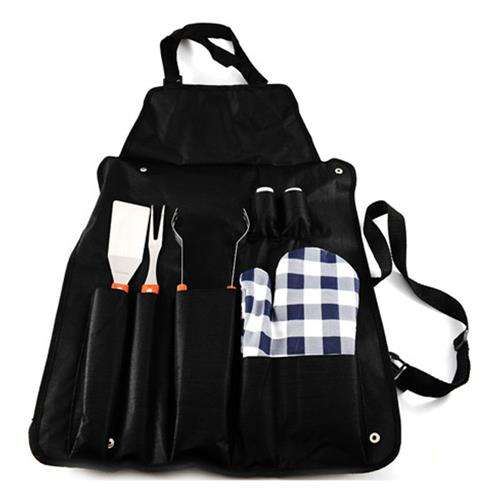 Casey Wooden Braai Set With Apron Retail Box Out
