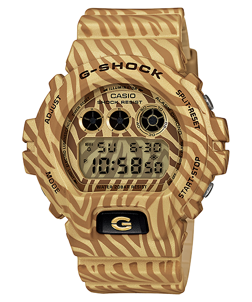 Casio G-Shock Zebra Brown Khaki Unisex Watch (DW-6900ZB-9DR)