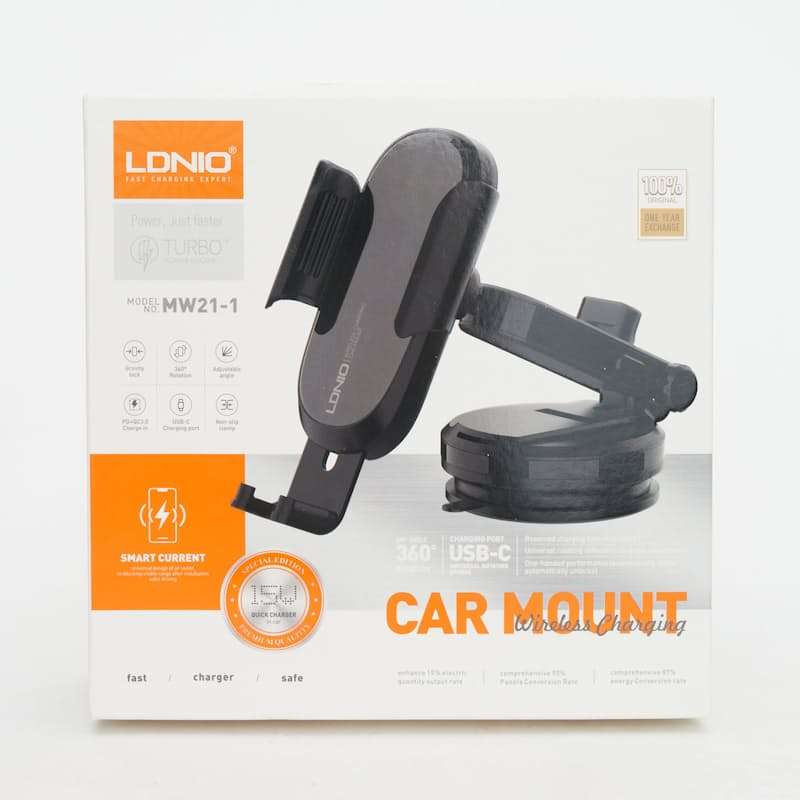 LDNIO 15W Wireless Charging MW21-1 Car Phone Mount Cellphone Holder