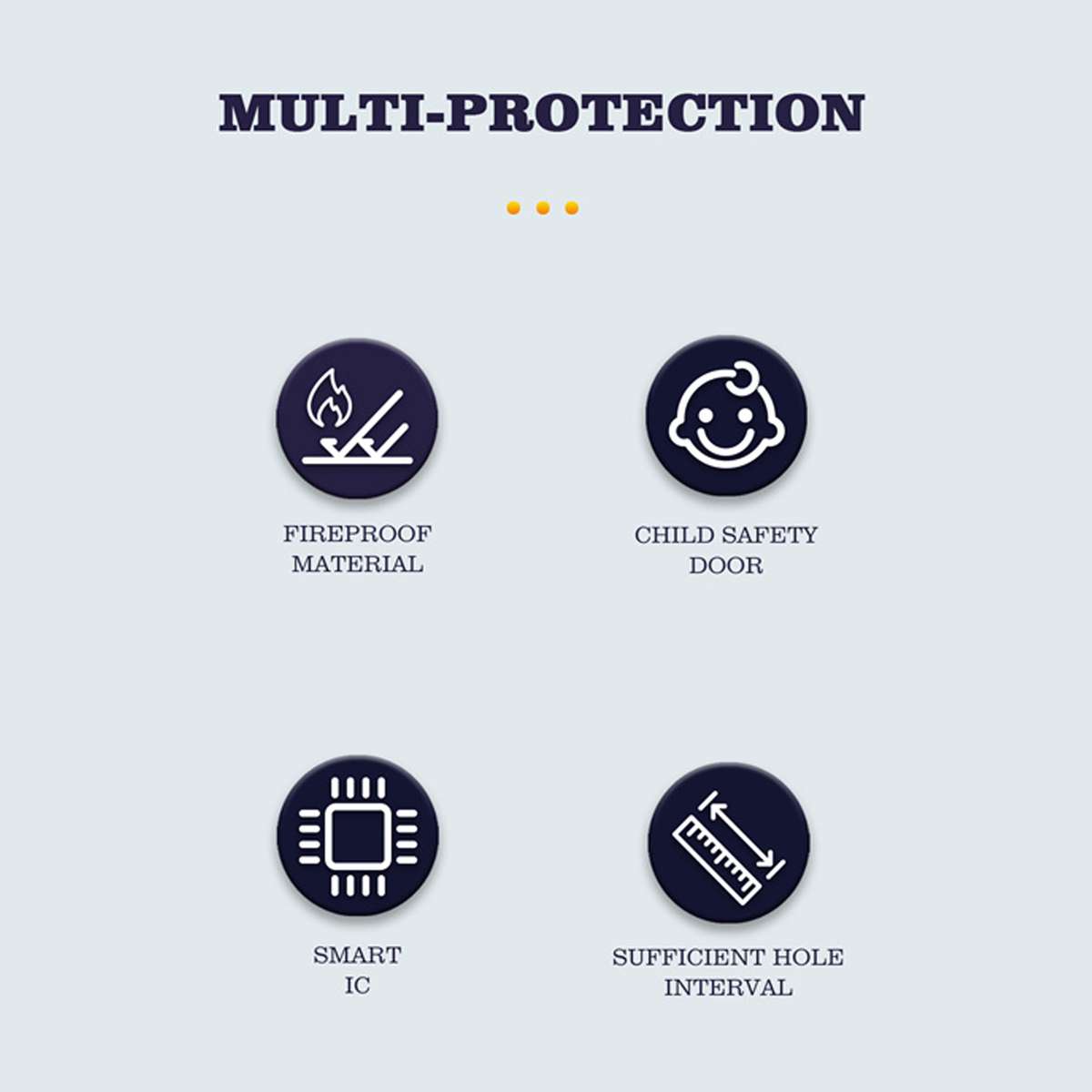 LDNIO 2 AC Outlets Portable Extension Power Socket SC2311