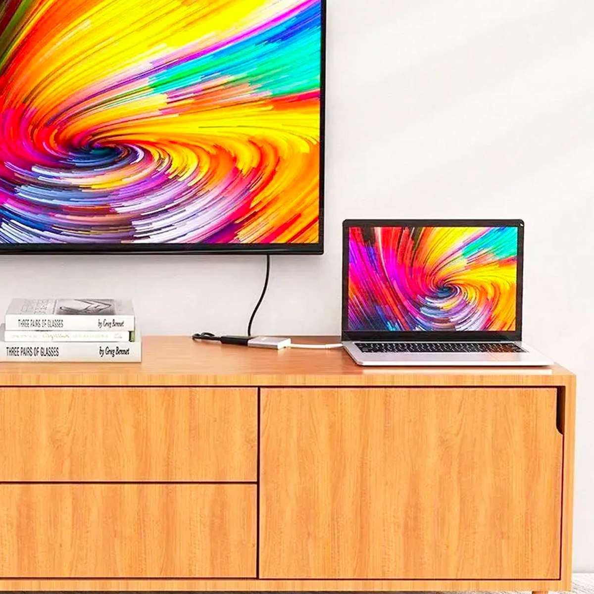 HOCO Hub Type-c to HDMI - USB 3.0 - PD Aluminum Alloy Converter Adapter - Silver