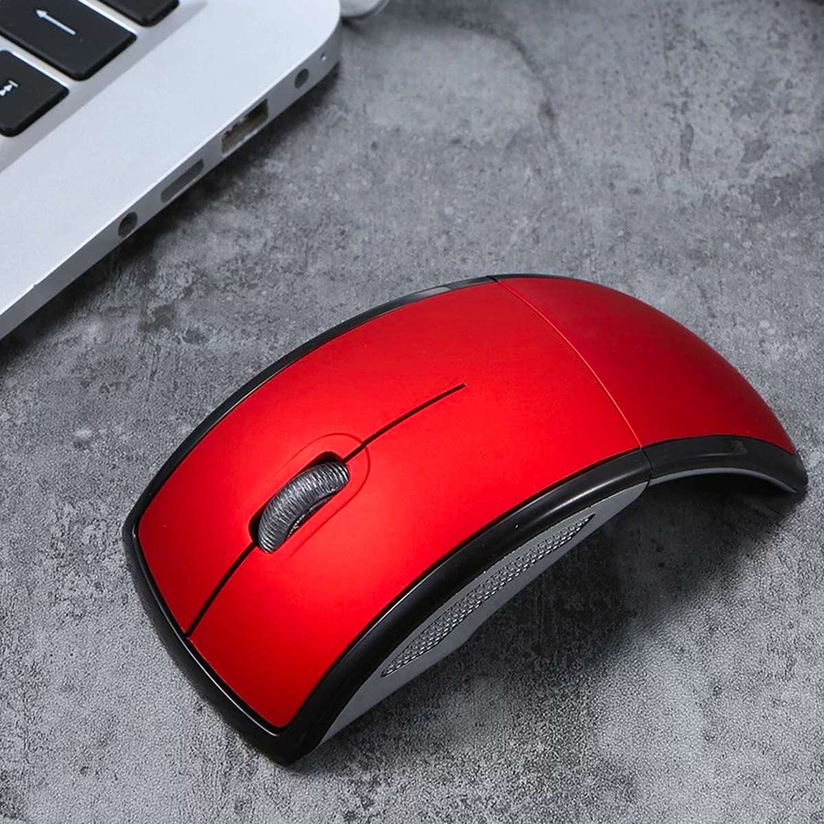 Wireless Mouse 2.4G Foldable Design SW-987 SIBOLAN - Red