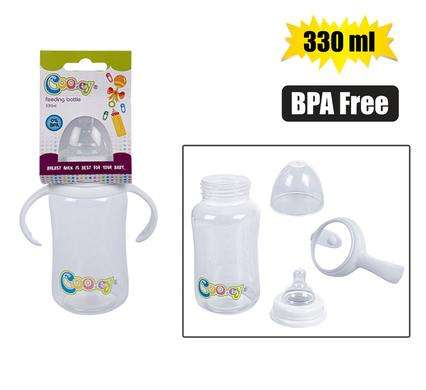 Cooey feeding bottle pl 330ml easy-grip