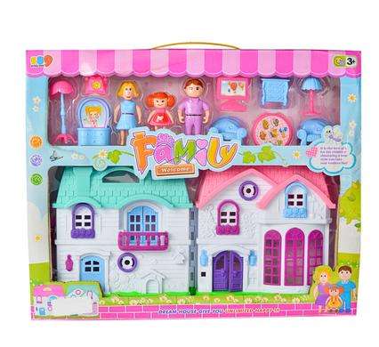Play-set doll house w/accessories