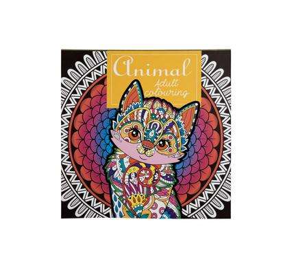 Book colouring adult animal