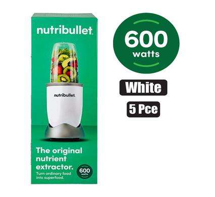 NUTRIBULLET BLENDER ORGNL 600W 5PCE WHTE