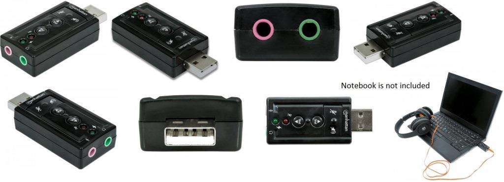 Manhattan Hi Speed USB 3D 7.1 Sound Adapter
