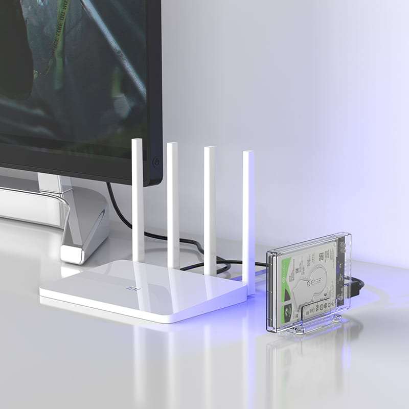 Orico 2.5 USB3.0 External Hard Drive Enclosure Transparen