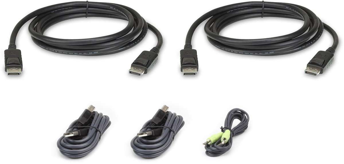 Aten 1.8m Dual Display DisplayPort secure KVM cable kit