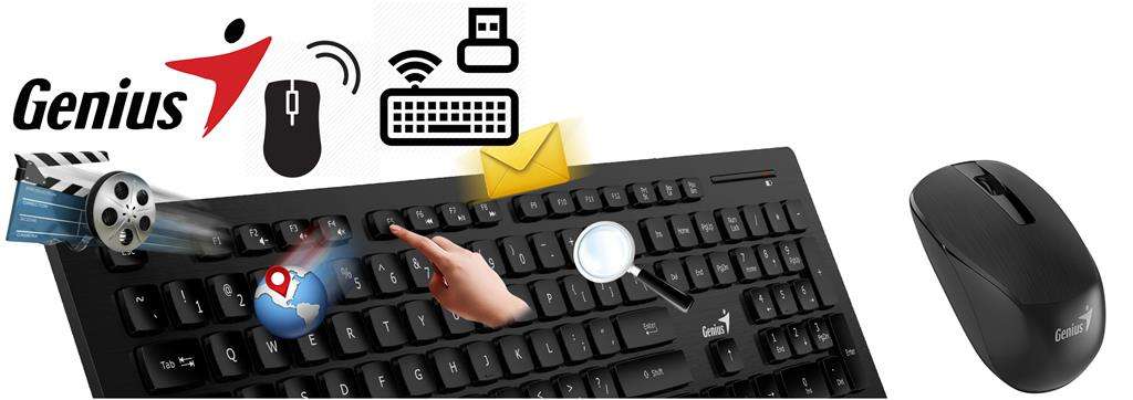 Genius SlimStar 8008 Wireless Keyboard and Mouse