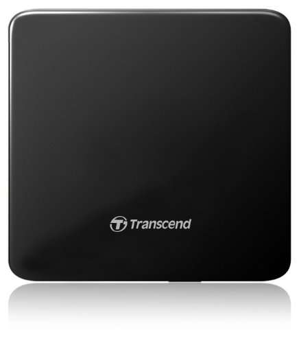 Transcend Extra Slim Portable DVD Writer, USB Powered - Black