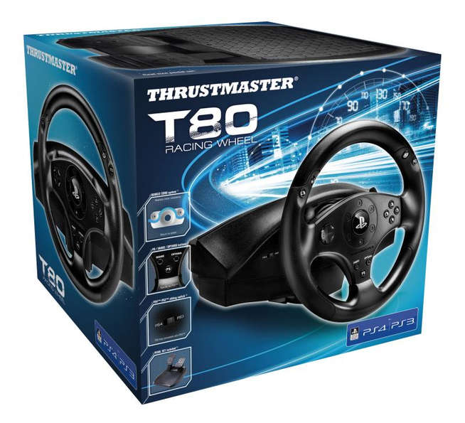 Thrustmaster - Steering Wheel - T80 (PS4)