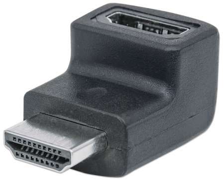 Manhattan HDMI Adapter - HDMI A Female to A Male, downward 90 Angle