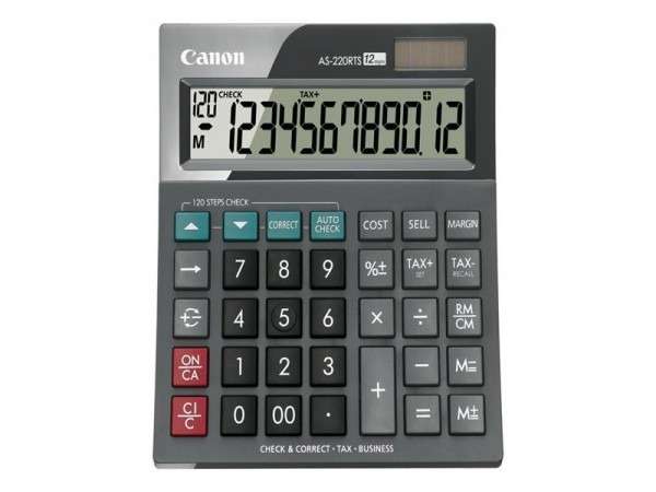 Canon AS-220RTS 12 digit Calculator With Cost Sell Margin
