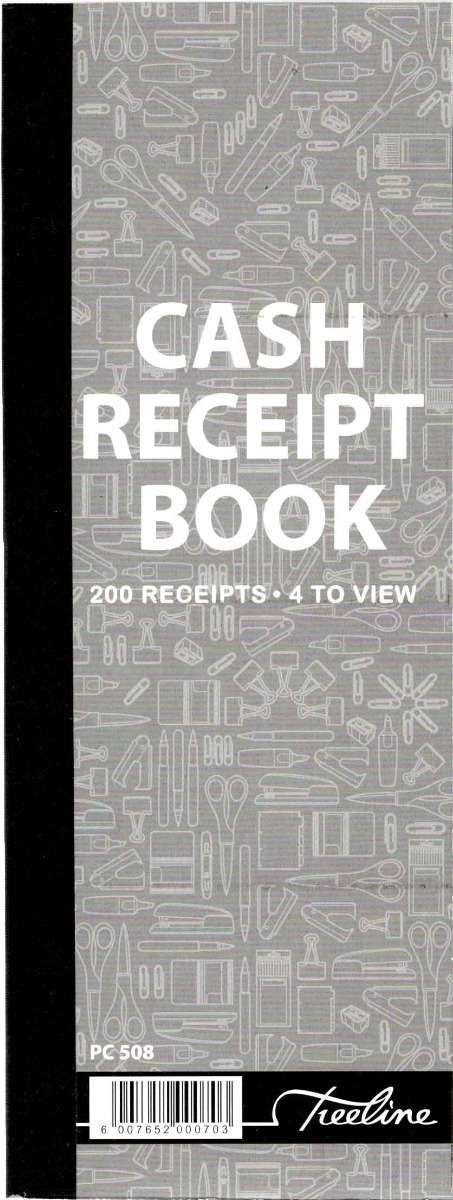 TREELINE BOOK CASH RECEIPT 200REC DUP